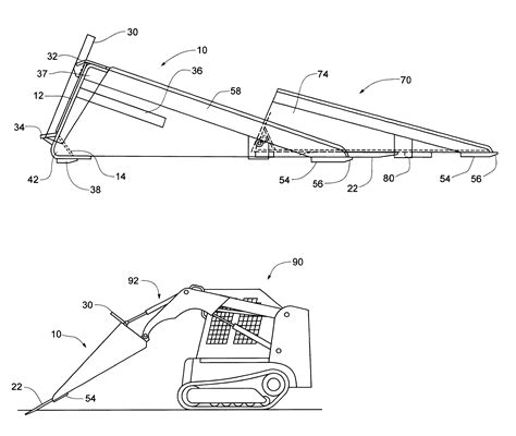 US Patent for Flexible skid steer attachment device Patent 